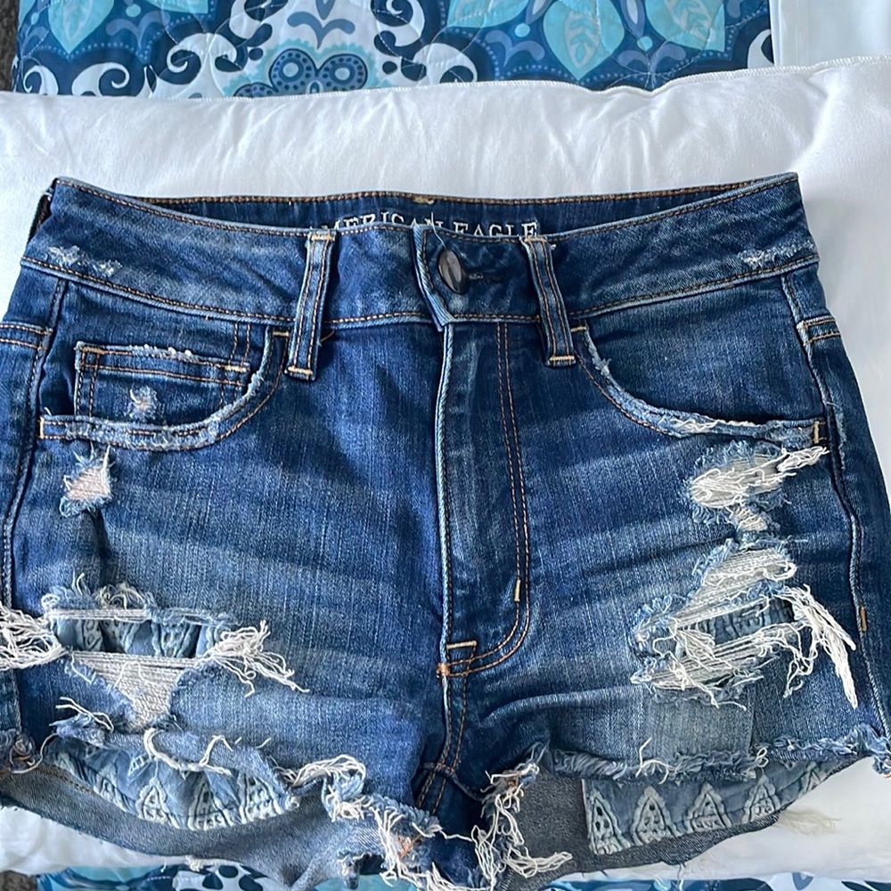 American Eagle tattered Jean shorts